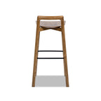 Sven 30" Modern Minimalist Low Back Wood Barstool