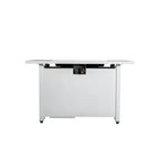 43" Metal Rectangular Fire Pit – Outdoor Patio Heating Table