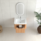 24" Wall-Mounted Floating Bathroom Vanity