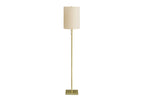 62"h Brass Metal Floor Lamp