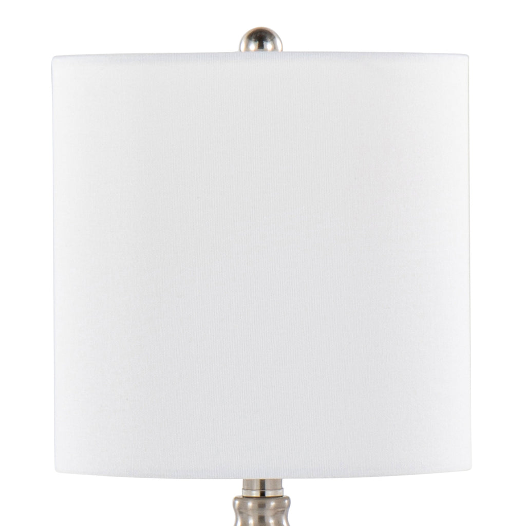 Belle 20" Contemporary Glass Accent Lamp