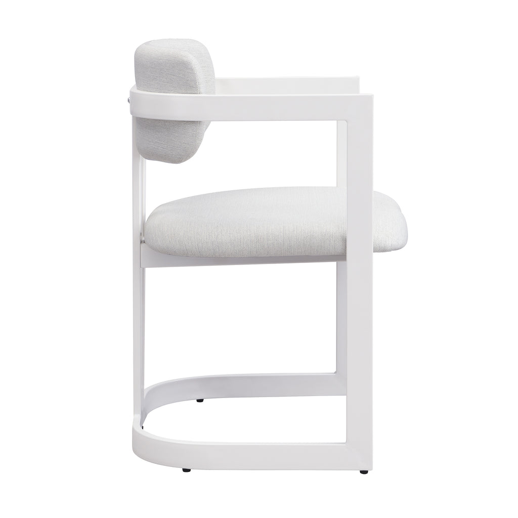 Upholstered Dining Chairs Set of 2, Fabric Armchairs