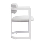 Upholstered Dining Chairs Set of 2, Fabric Armchairs
