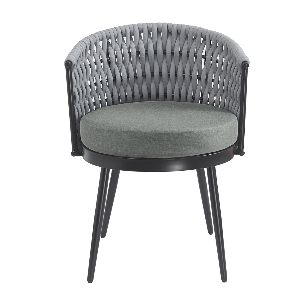 Outdoor Dining Chair - Metal & Rope