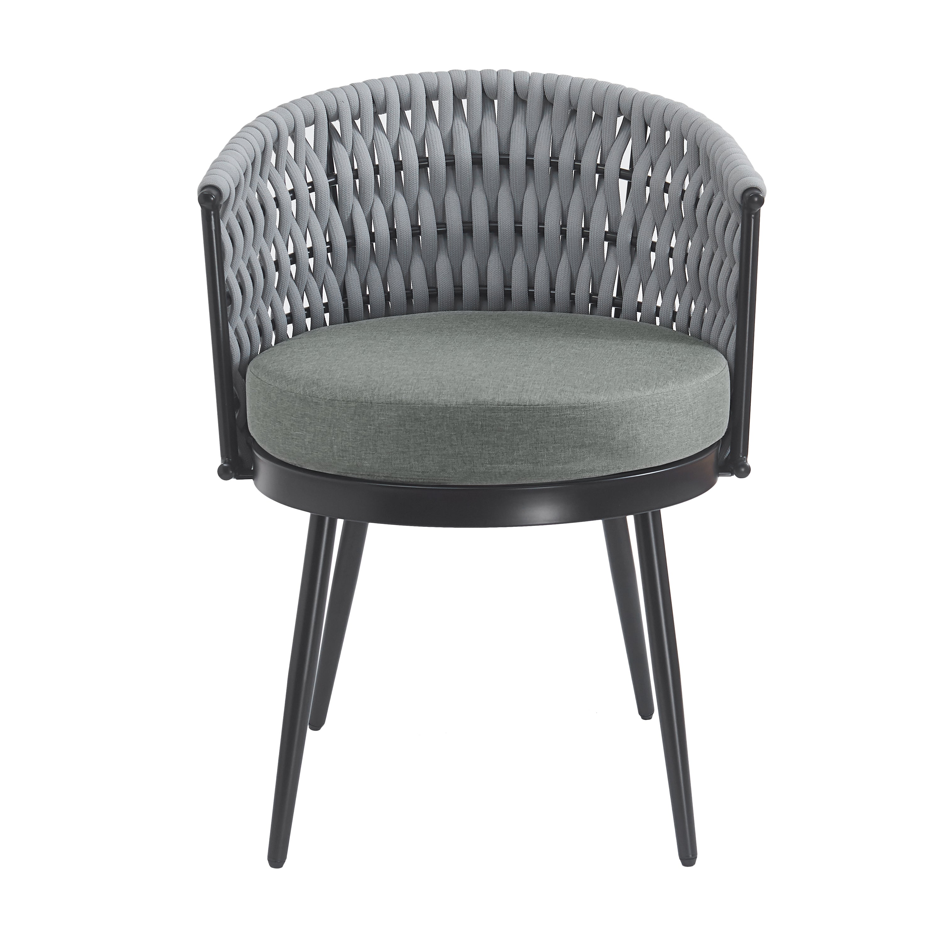 Outdoor Dining Chair - Metal & Rope