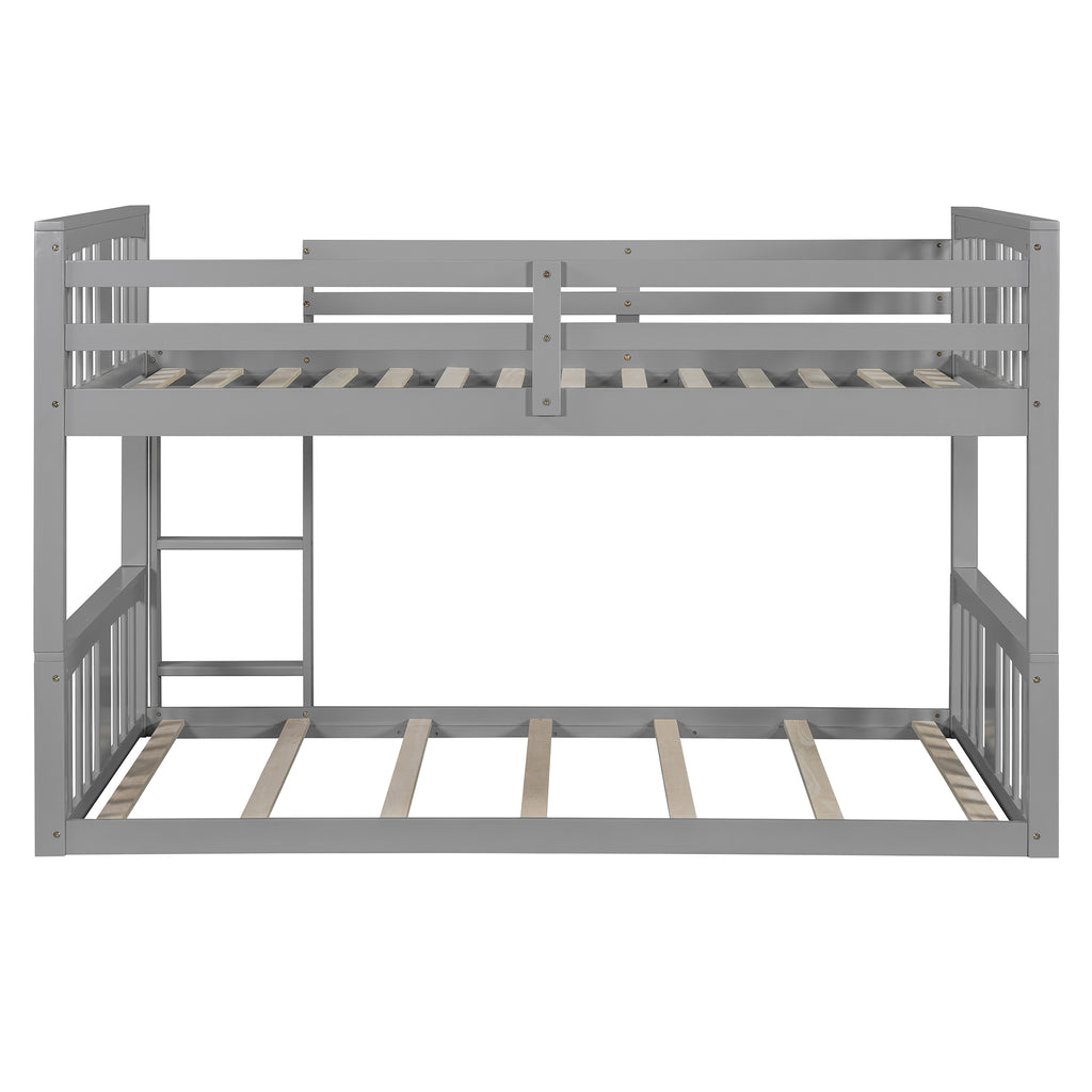 Twin Over Twin Bunk Bed with Ladder
