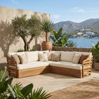 Royal Acacia Patio V Sofa Sectional Set