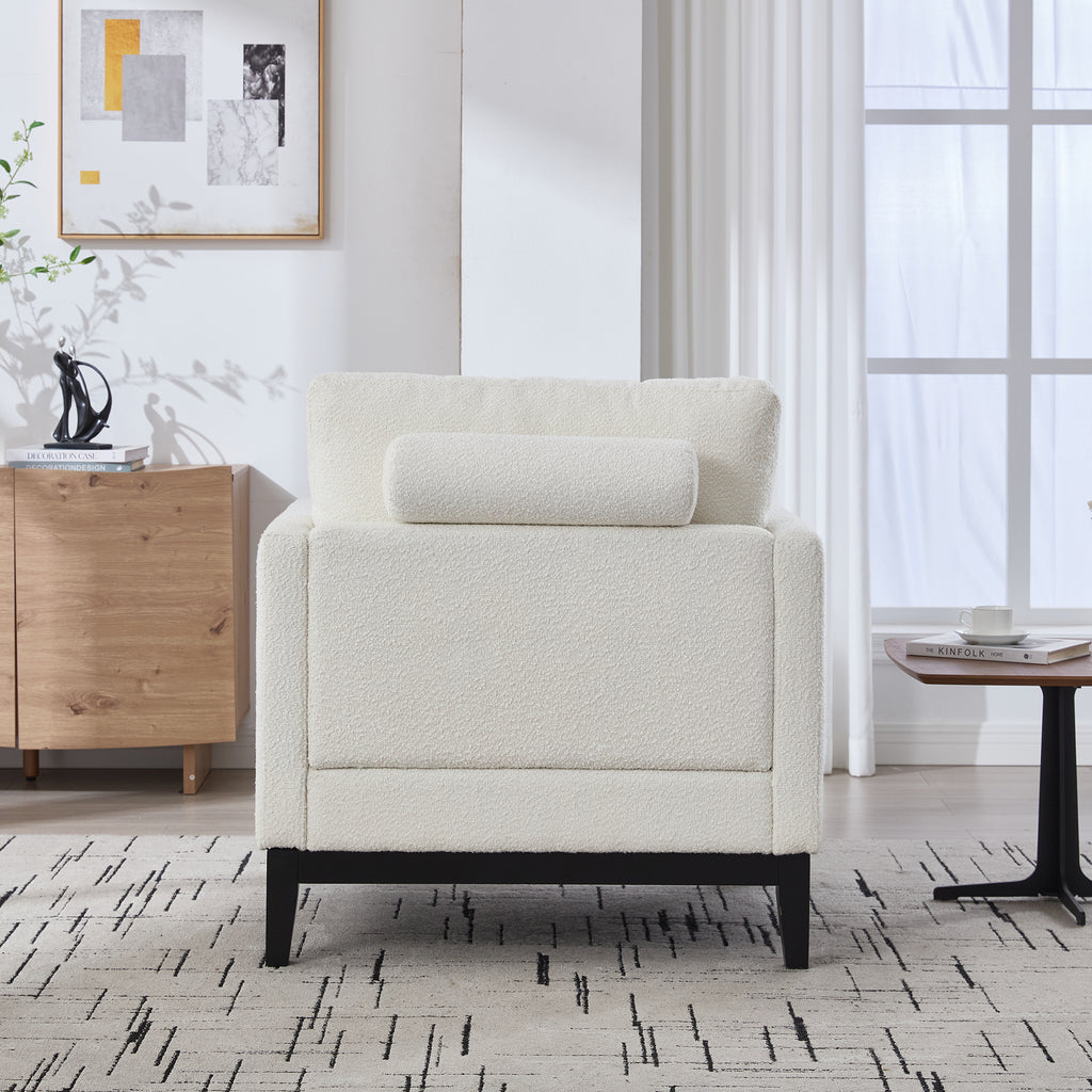 35.4" Wide Modern Farmhouse Performance Accent Chair