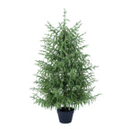 4-Piece Christmas Tree Set – 2 Trees, Wreath, and Garland