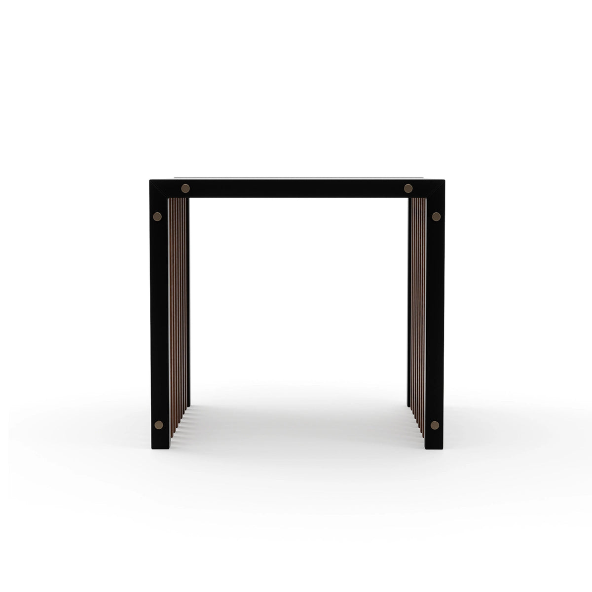 PINSTRIPE DARK END TABLE