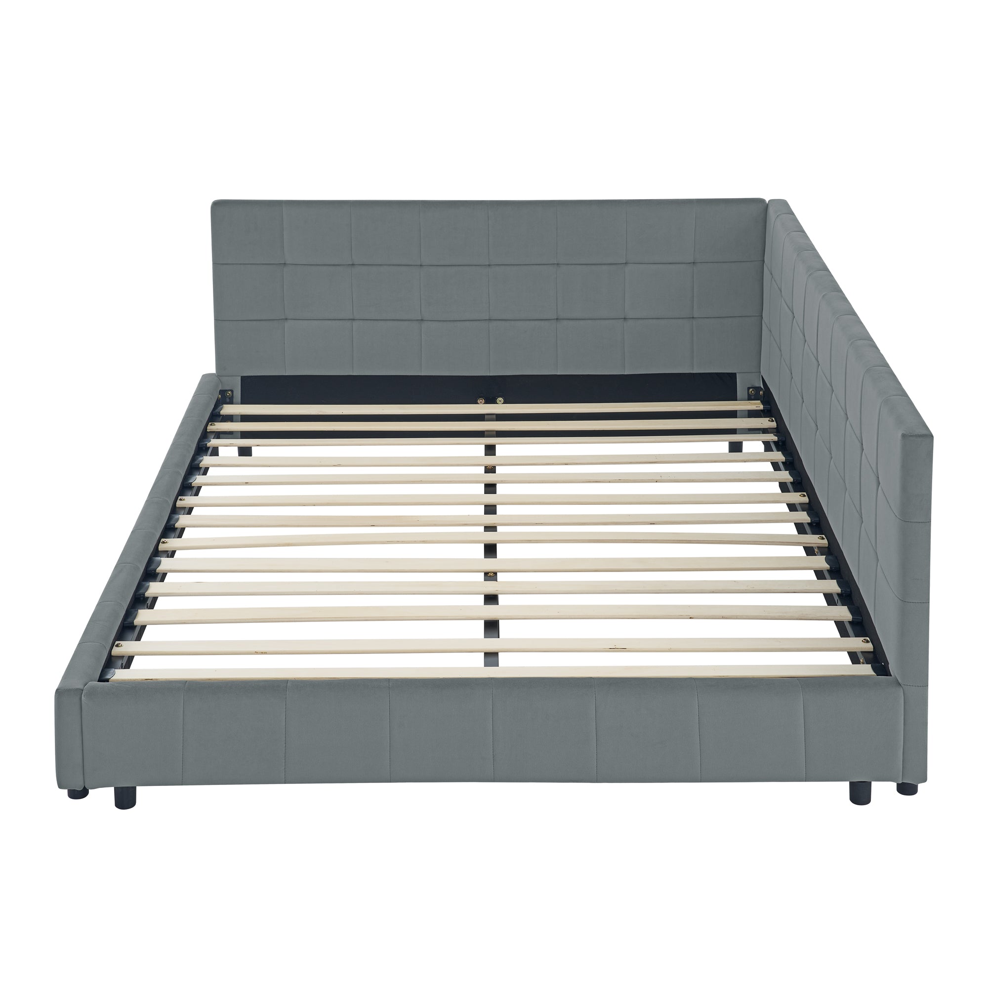 Queen Size Upholstered Tufted Bed Frame