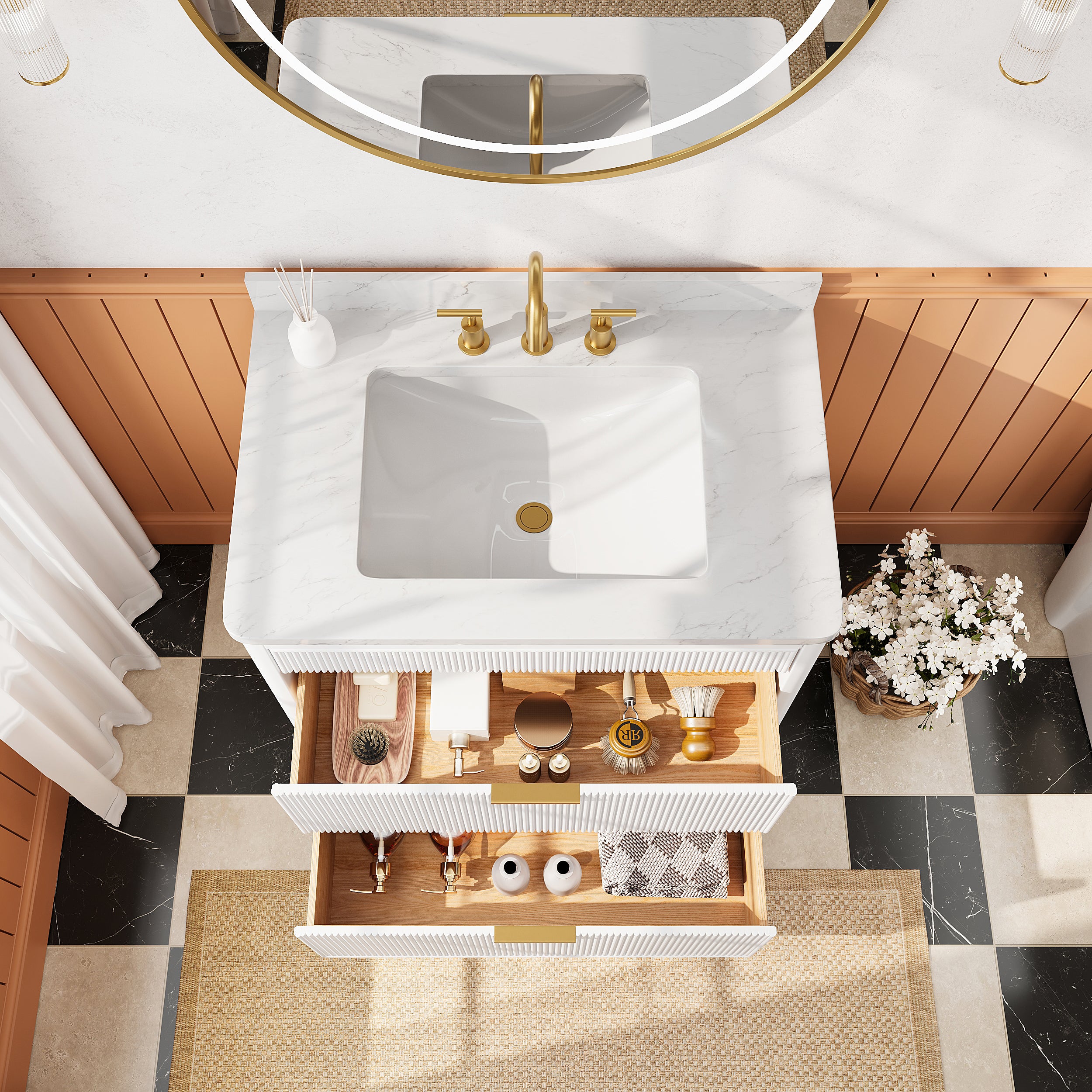 Fully Assembled 36-Inch Bathroom Vanity