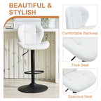 Set of 2 Height Adjustable Bar Stools