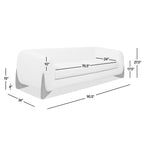 Alpine 90.5" Sherpa Sofa, Moss