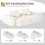 Modern Oversized Modular Sectional Sofa