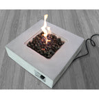 Fiber Reinforced Concrete Propane Gas Fire Pit Table