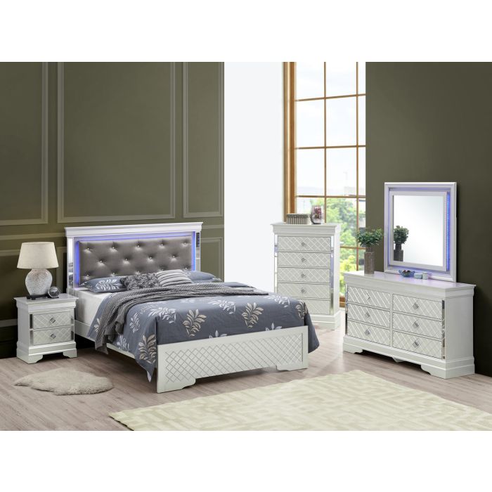 Elegant Transitional King Bed