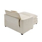 Comfortable Single Chair Deep Seat Sofa With Footstool