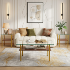 Modern Glass Coffee Table and End Tables Set of 3