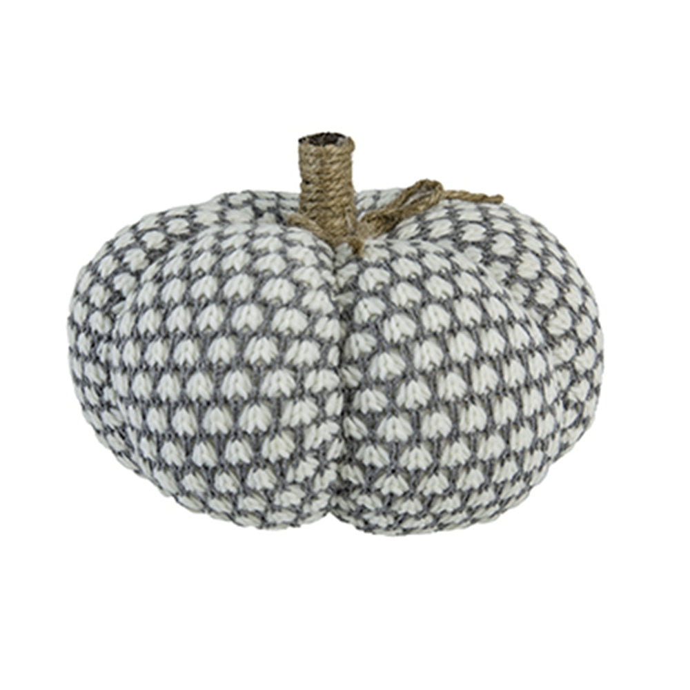 Set of 2 Knite Pumpkin Ornament Decor