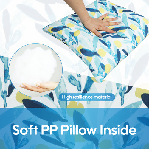 2 Pack Outdoor Pillows - Waterproof & Fade-Resistant