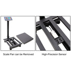 660lbs Weight Computing Digital Scale Floor Platform Scale