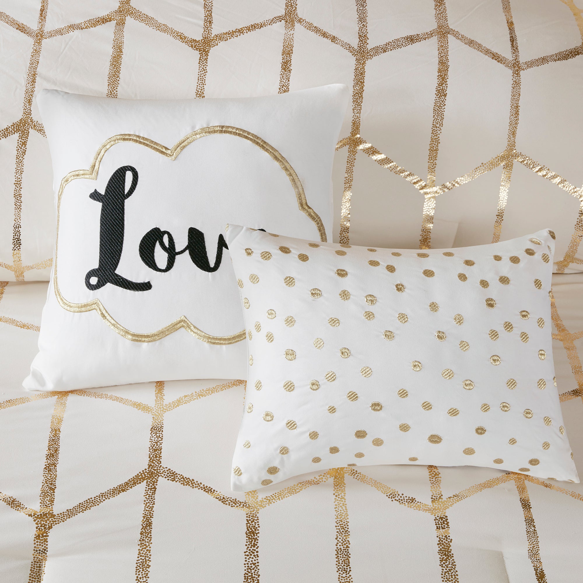 5-Piece Full/Queen 100% Polyester Brushed Printed Comforter Set