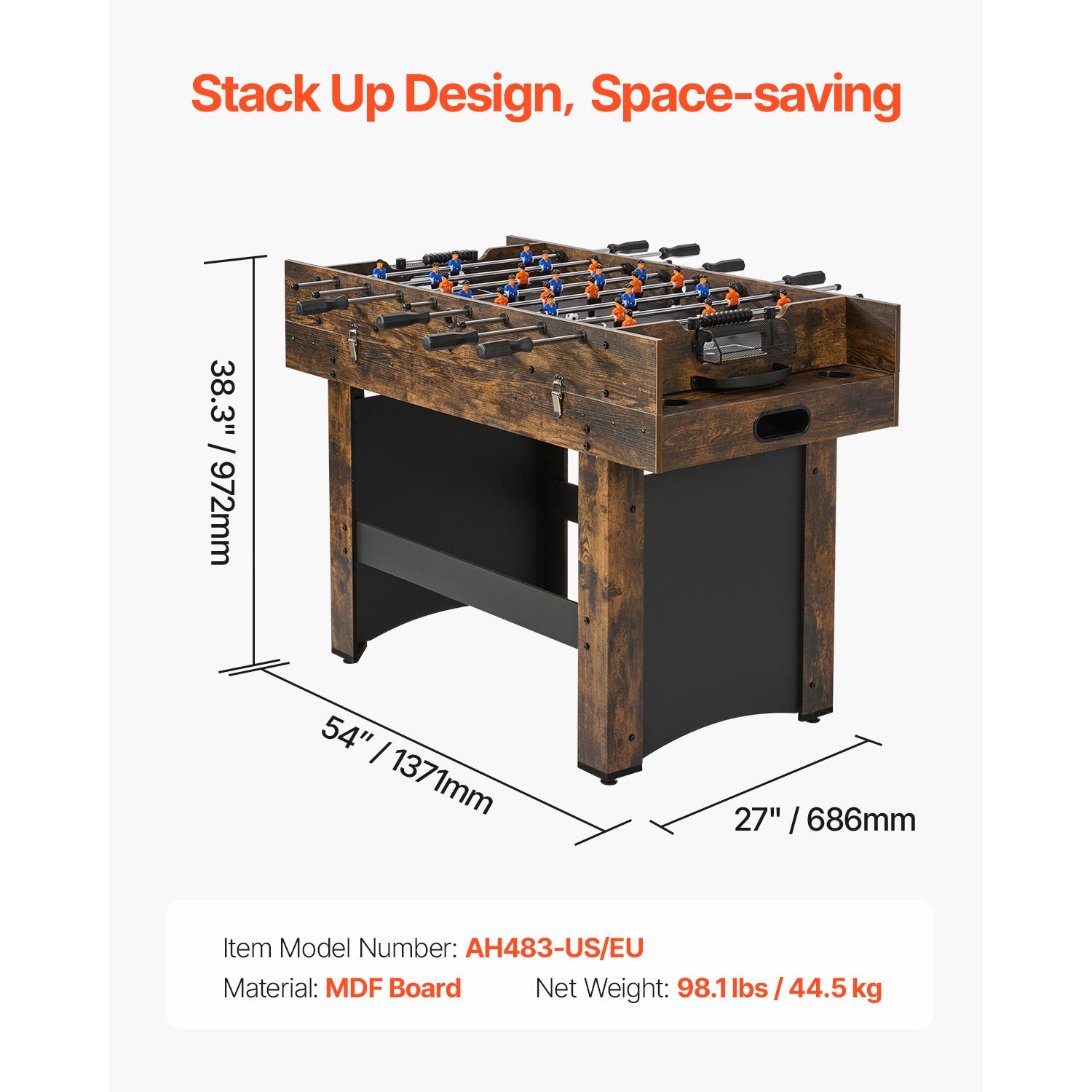 54" Air Hockey 3-in-1 Combo Table