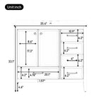 36" Bathroom Vanity with Sink