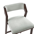 Patricia Velvet Barstool with Backrest