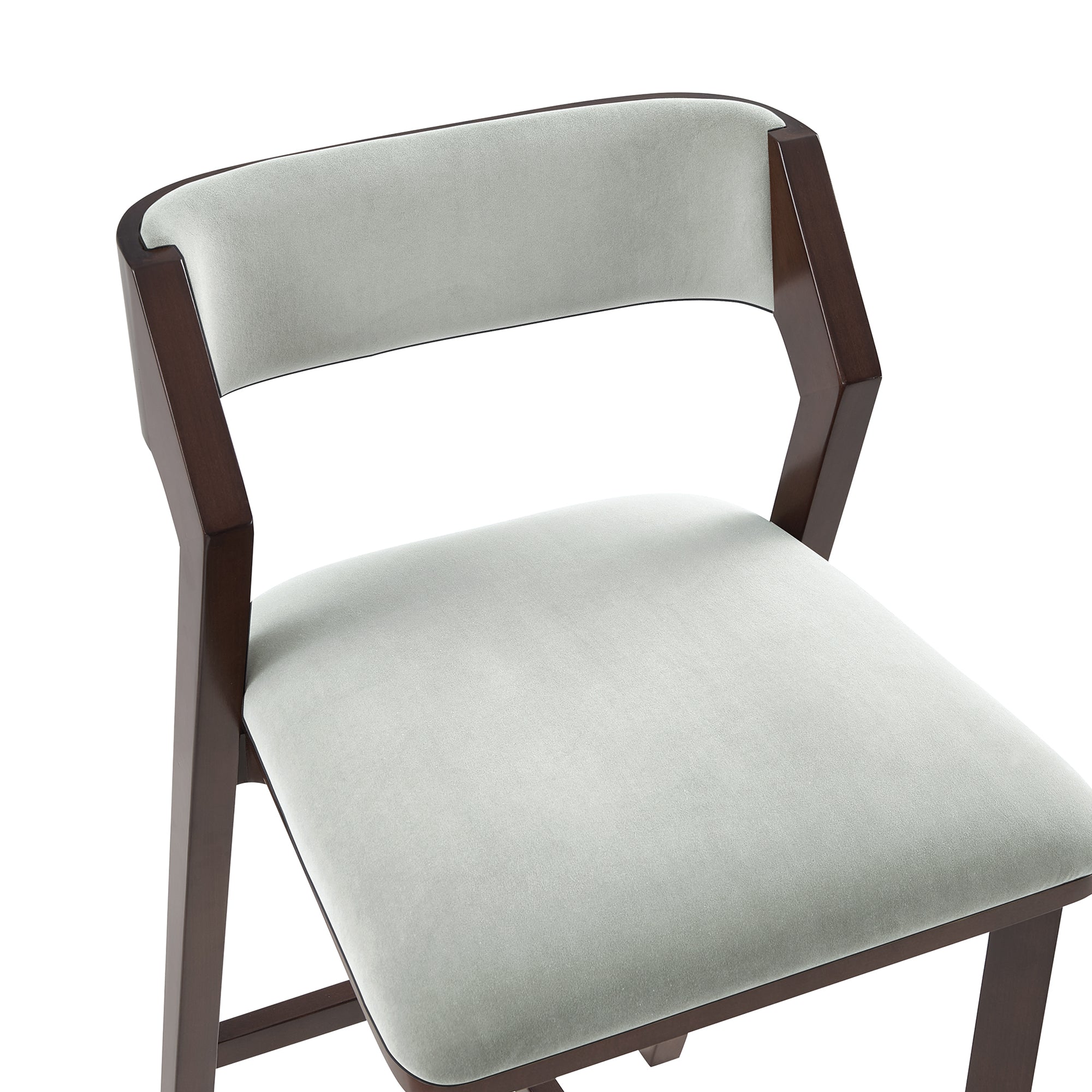Patricia Velvet Barstool with Backrest