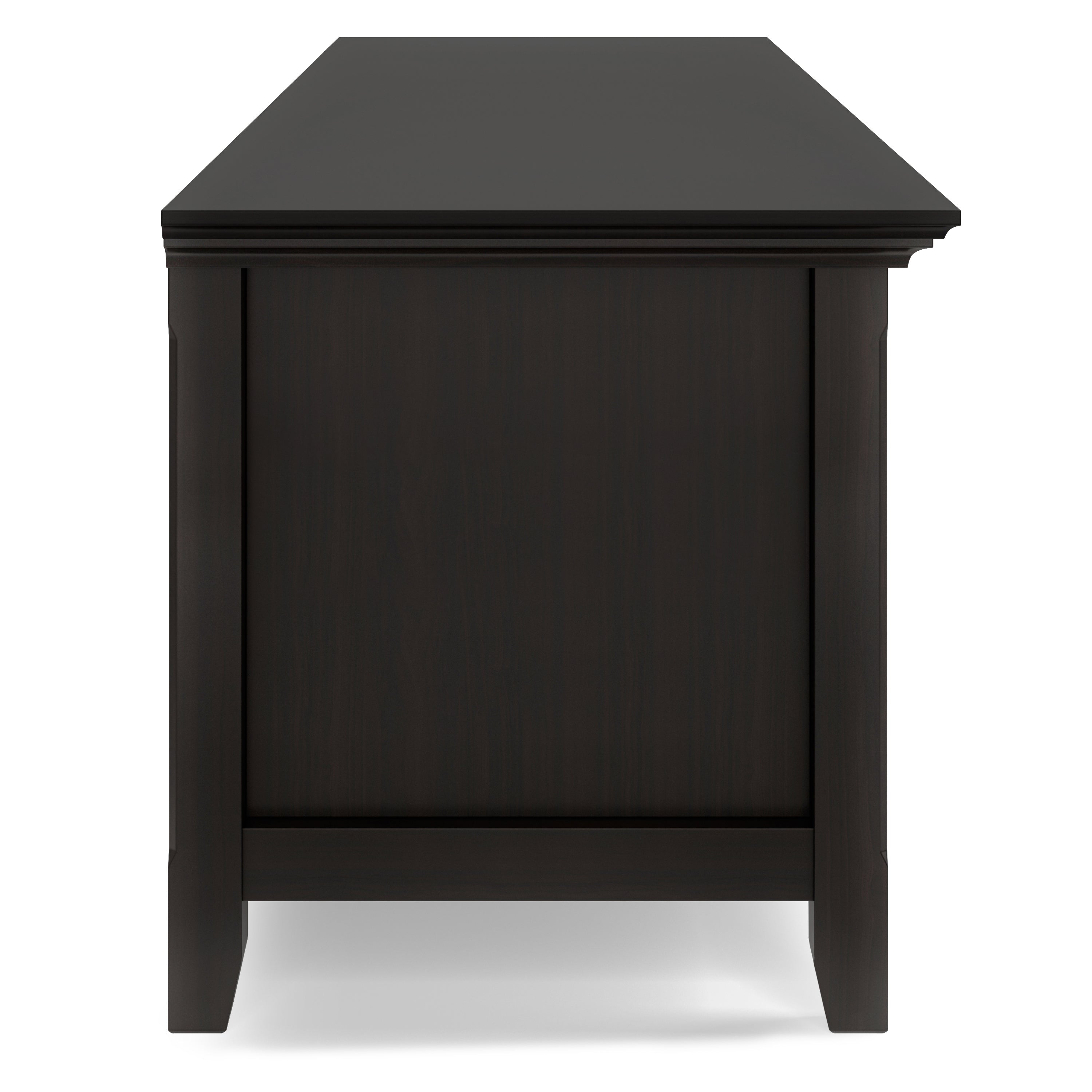 Amherst 72 Inch Wide Solid Wood Low TV Stand in Hickory