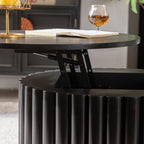 Round Coffee Table With Lift Function