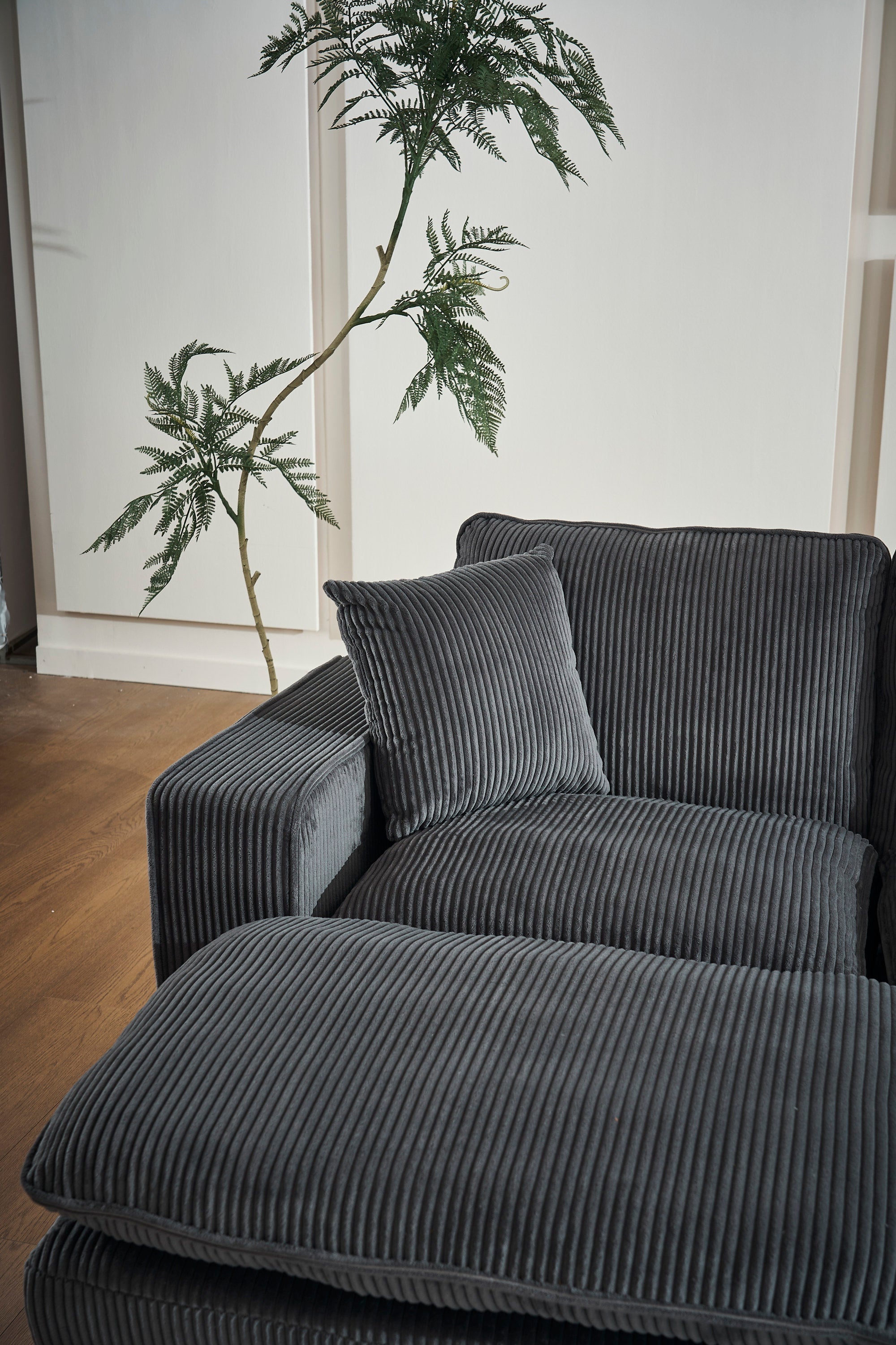 Modern U Shaped 6-Seat Sectional Sofa with Ottoman