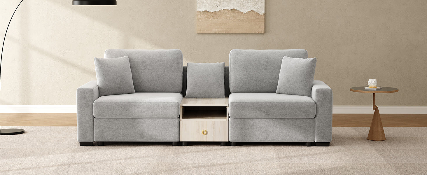Modern Sofa Couch 95.7" Modular Sofa Upholstered Sofa Couch