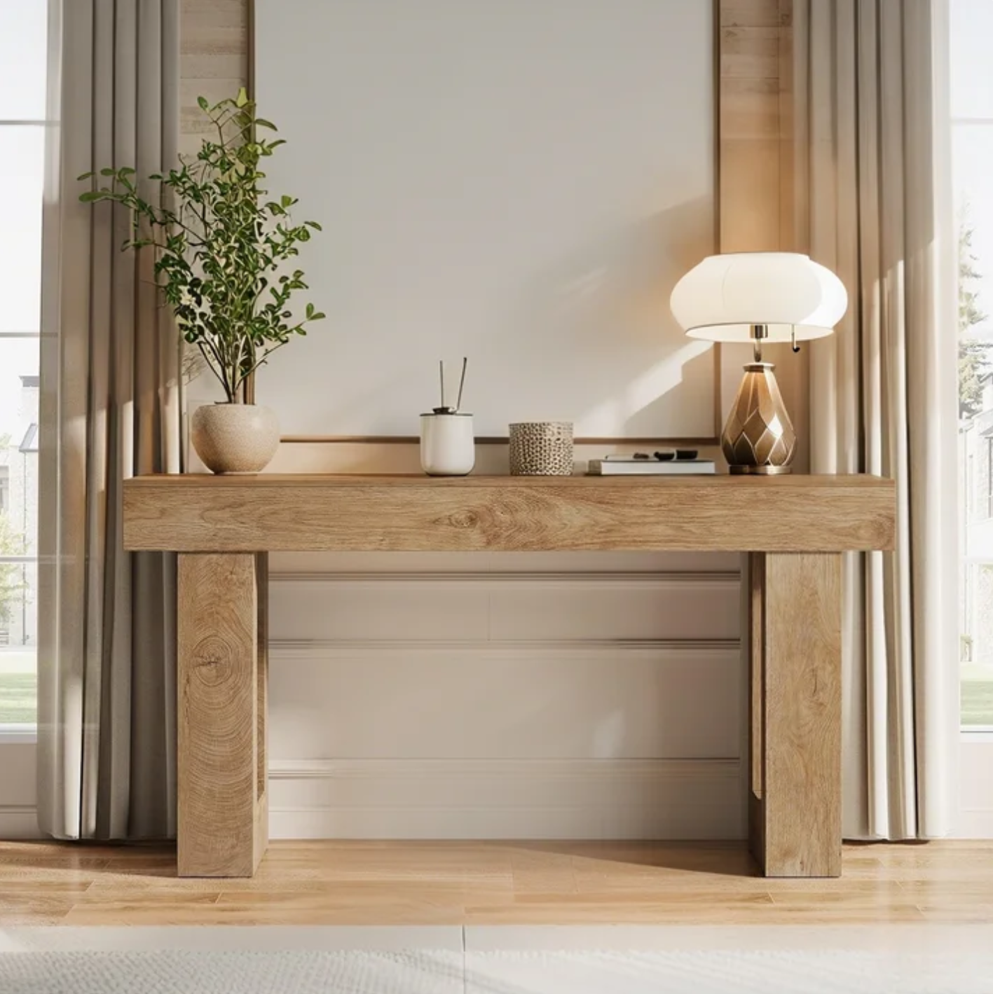 63" Farmhouse Console Table