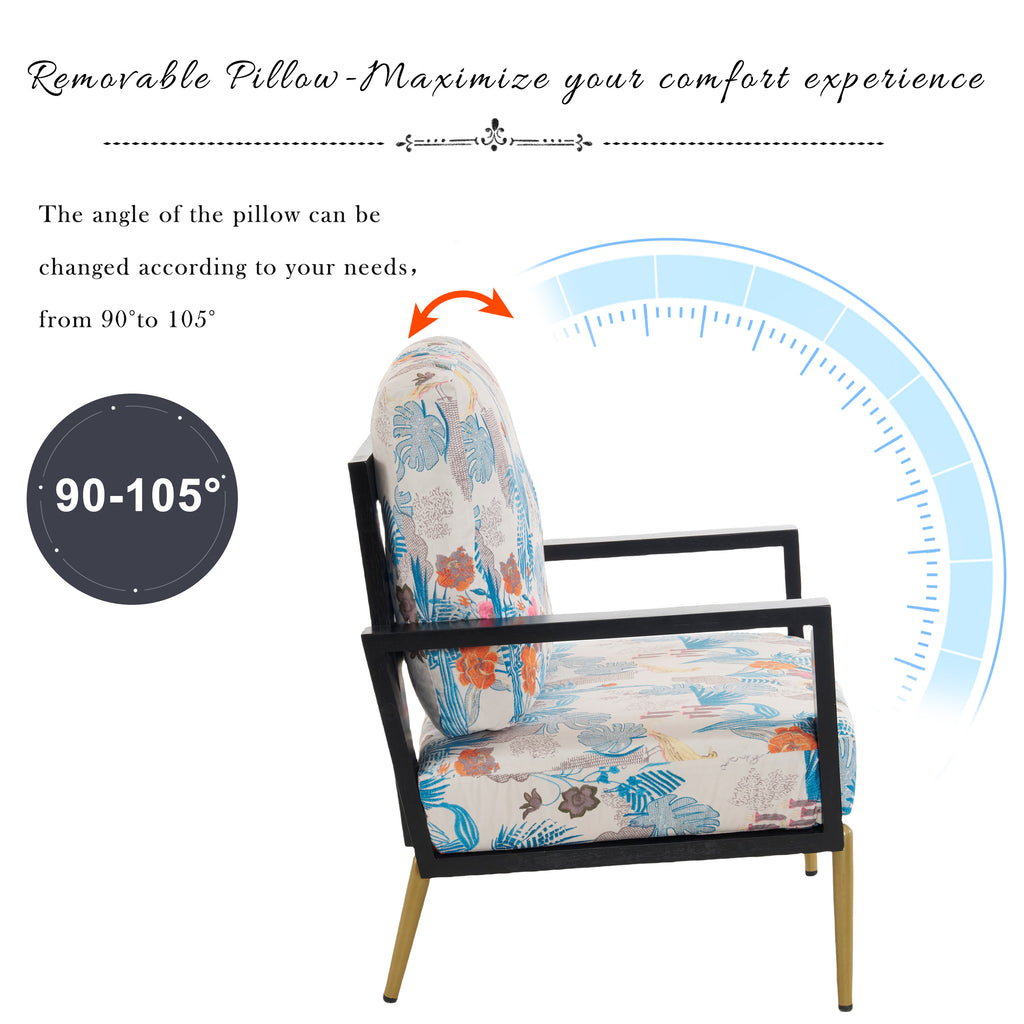 Floral Accent Chair