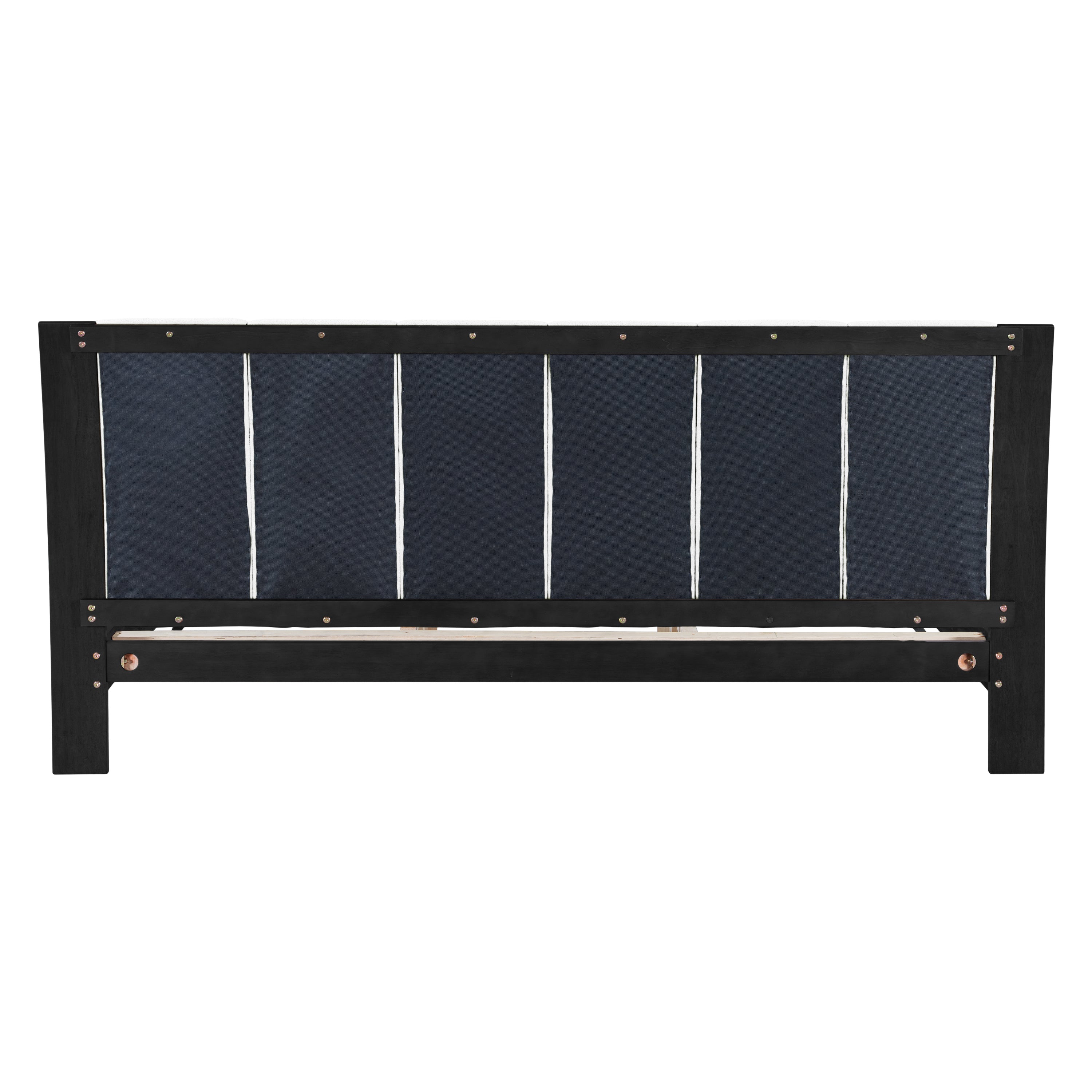 King Size Bed Frame in Black and White