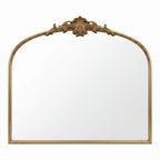 32"x24.4" Baroque Vintage Arched Wall Mirror