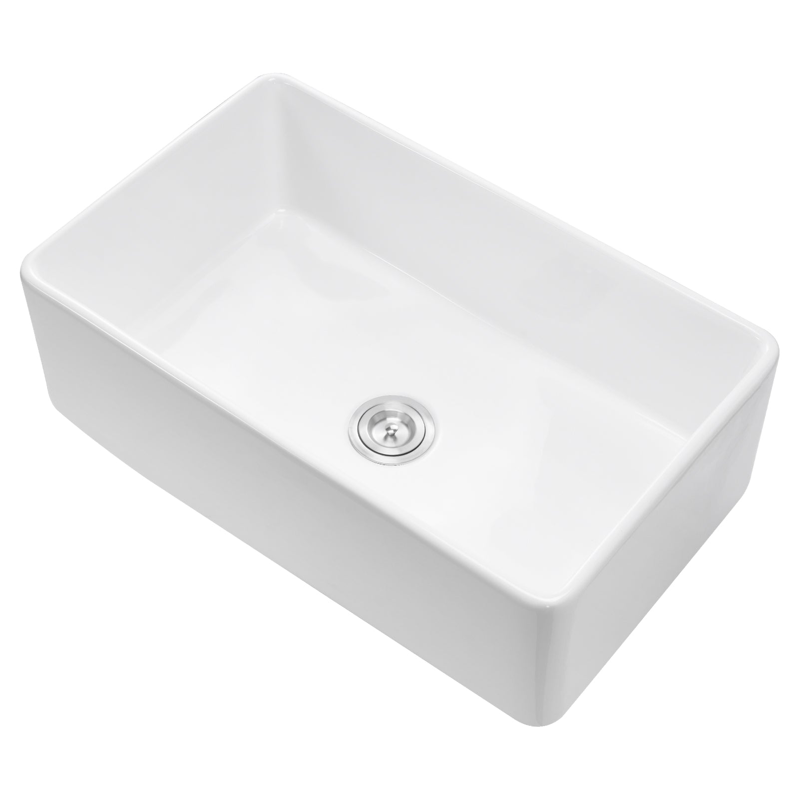 33.5x20 in Farmhouse Sink Undermount Kitchen Single Bowl Basin Fireclay