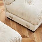 Velvet Modular Sofa Set - Two-Seater & Three-Seater