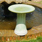 Handmade Glazed Ceramic Bird Bath
