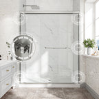 55"-60" W x 72" H Matte Shower Doors