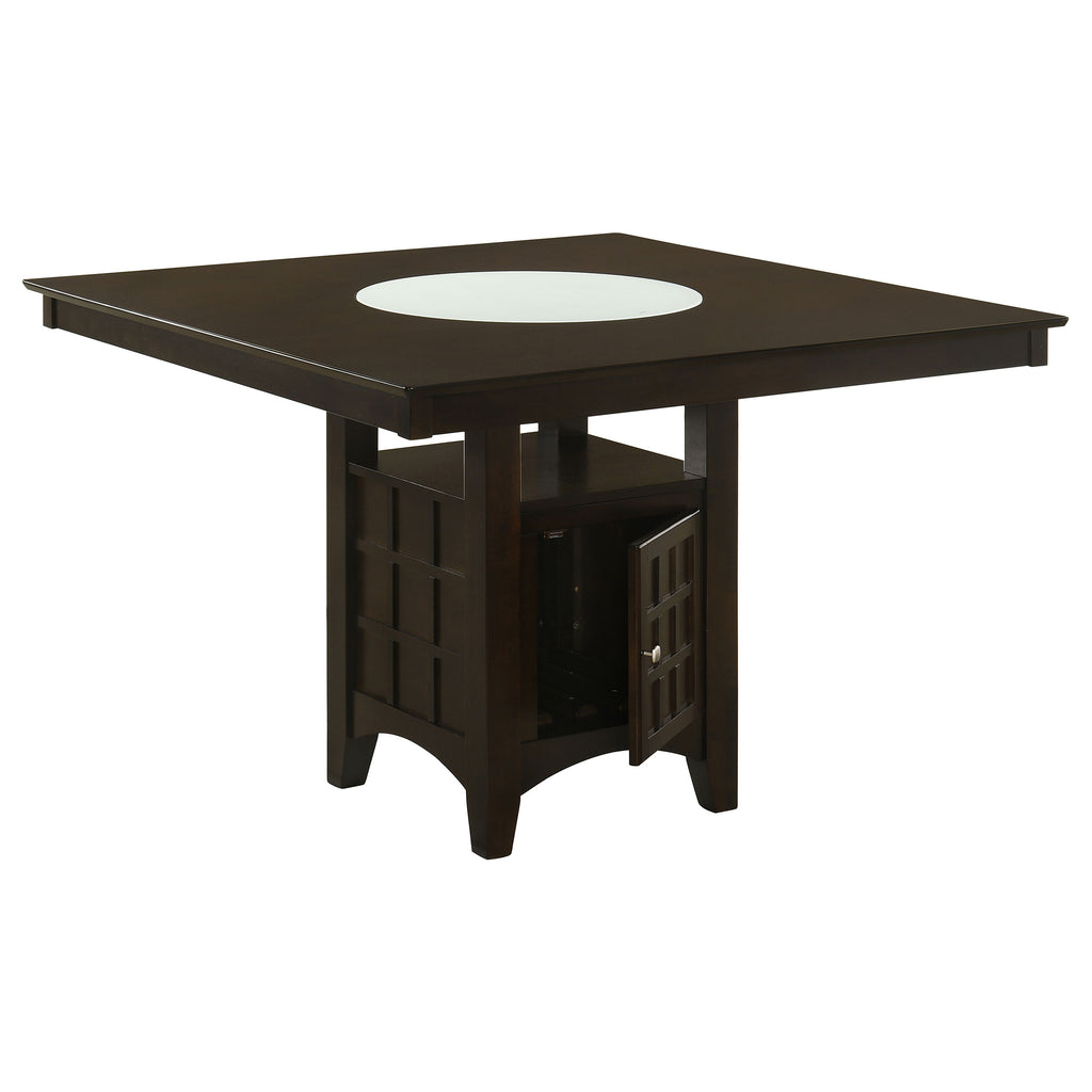 Tolland Cappuccino 1-Door Storage Counter Height Dining Table