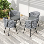 Outdoor Dining Chair - Metal & Rope