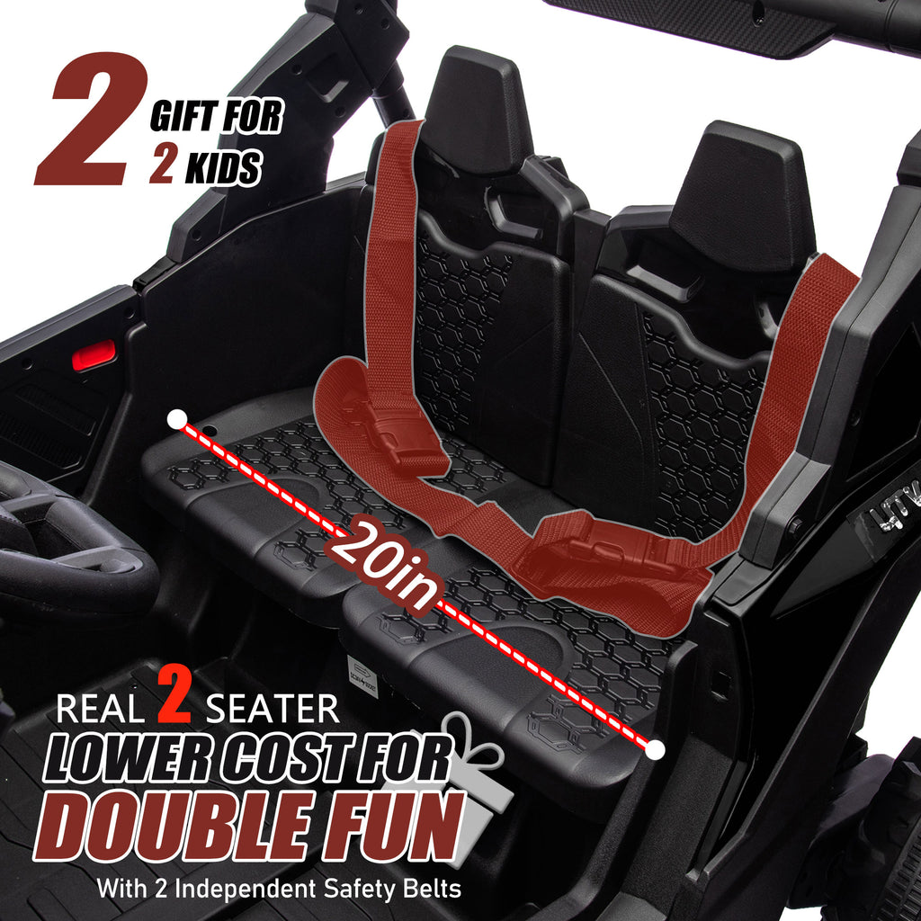 24V Two-Seater Kids Ride On UTV with Remote Control