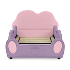 Twin Size Cute Cloud Shape PU Leather Kids Bed