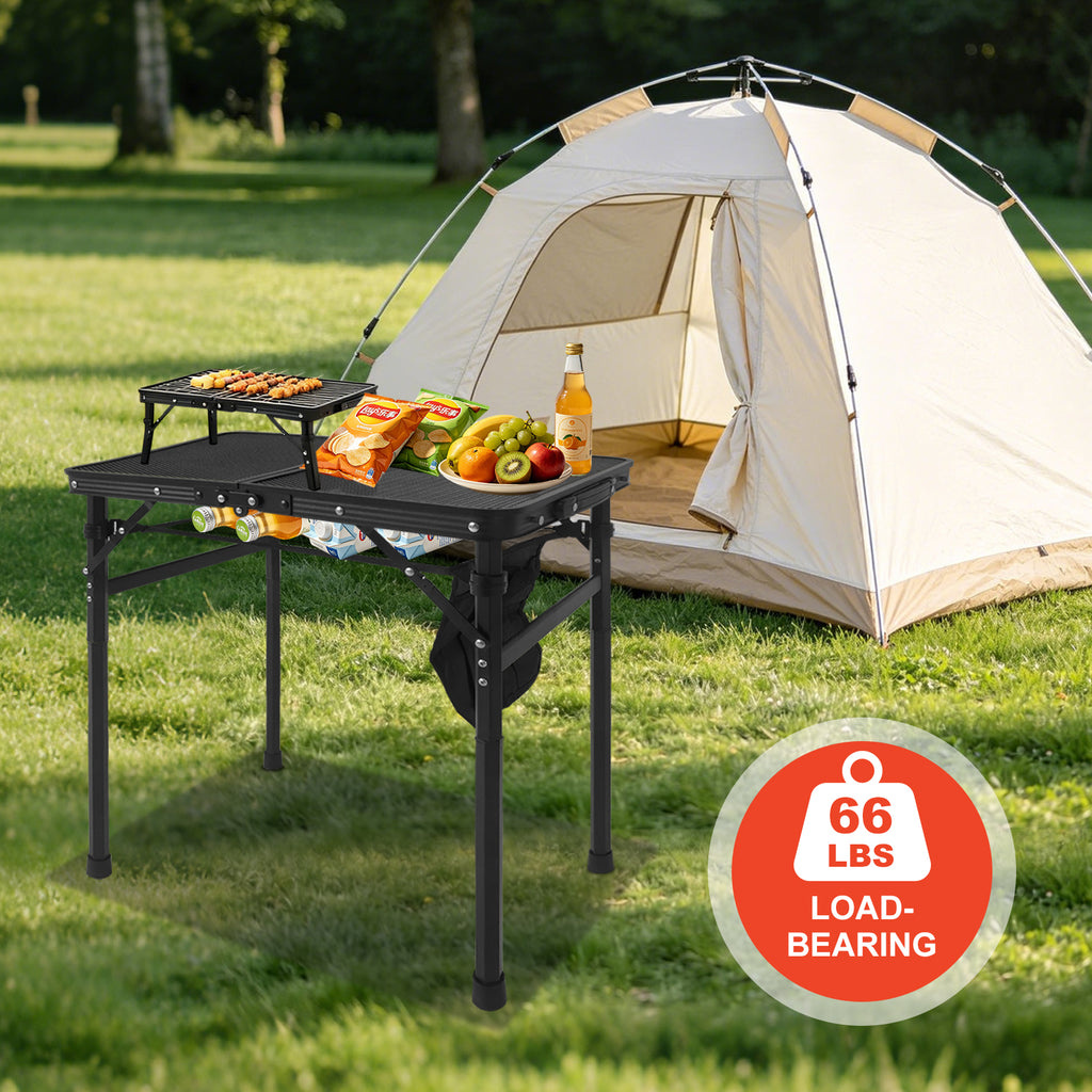 2FT Camping Table with Mesh Desktop
