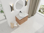 30'' Wall-Mounted Bathroom Vanity With Ceramic Art Sink