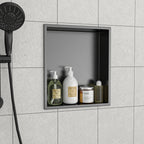 15" x 13" Stainless Steel Shower Niche, Gunmetal